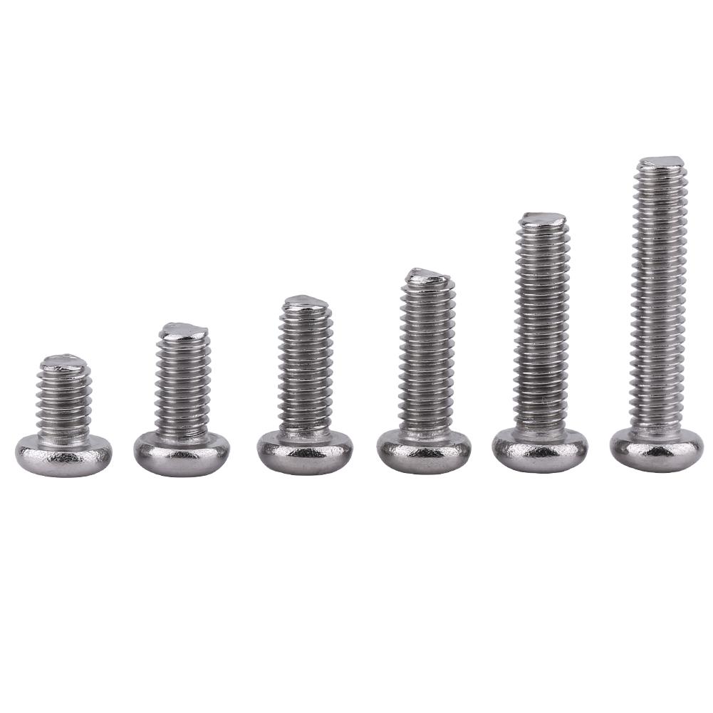 M4 Stainless Steel SS304 Machine Screws Bolts Nuts Assortment (Pan Head)