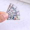 100 шт./компл. 1:12 кукольных домиков 5/10/20/50/100 долларов, модель банкнот, декор