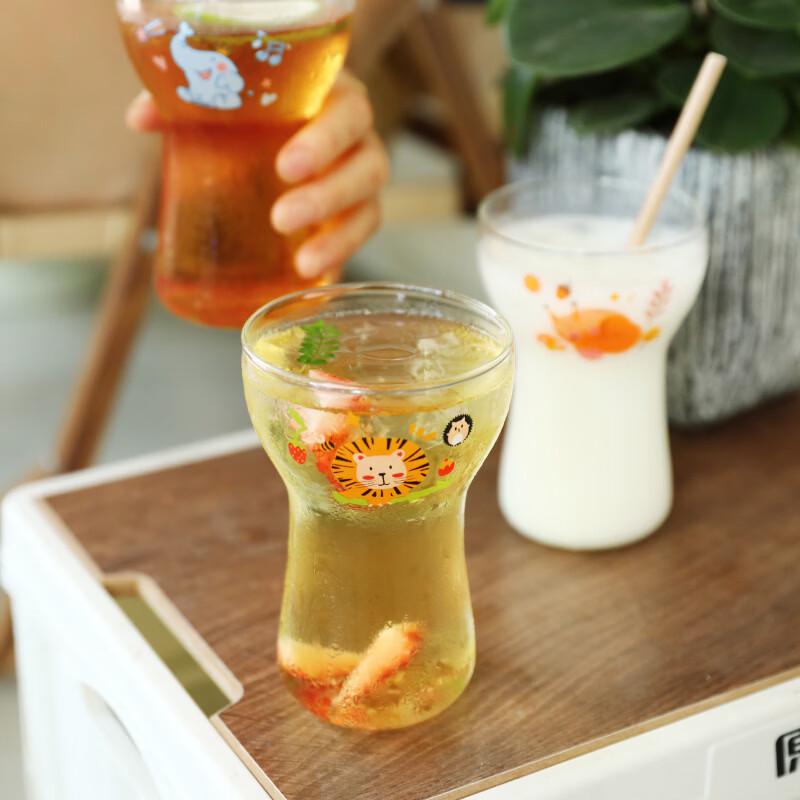 Changqi Ins Style Little Lion Cartoon Glass Cup
