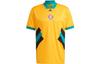 adidas Мужская футбольная майка SS23, полуфлуоресцентная золотая, HT8833