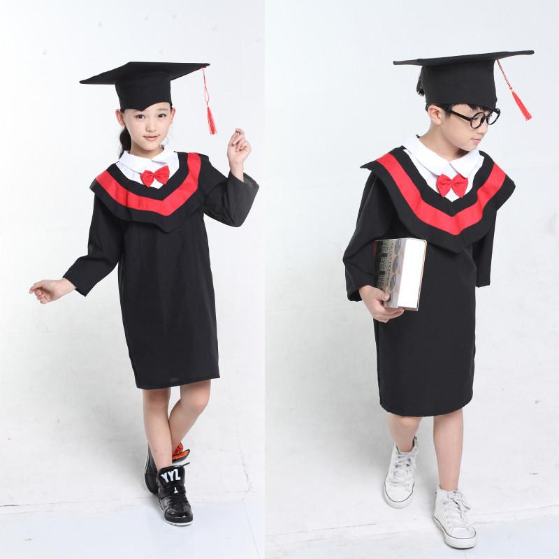 Doctoral Master Performance Gowns Kids Cosplay Costume Halloween Gift Party