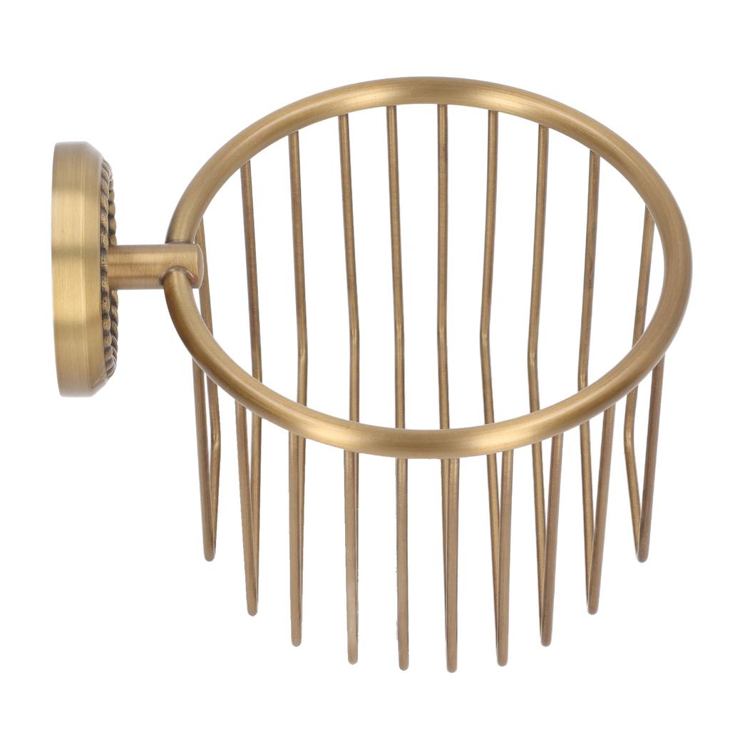 Hollow Out Toilet Paper Holder Antique Rust Proof Wall Mounted Tissue Roll Basket Rack for Bathroom