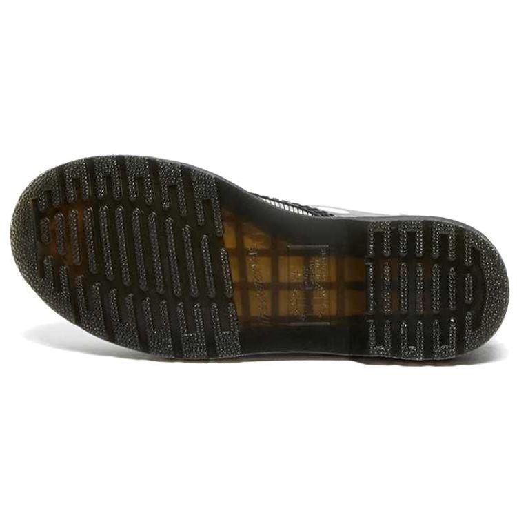 Доктор. Martens 1460 Кожаные Глянцевые С принтом Полусапоги Женские ботинки Черные 26876009