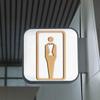 2 Pcs Women's Men's Bathroom Sign, Acrylic Restroom for Business Home, Unisex Toilet With Double Sided Tape, 7.8 x 4.3 Inch Bathroom Door Decor