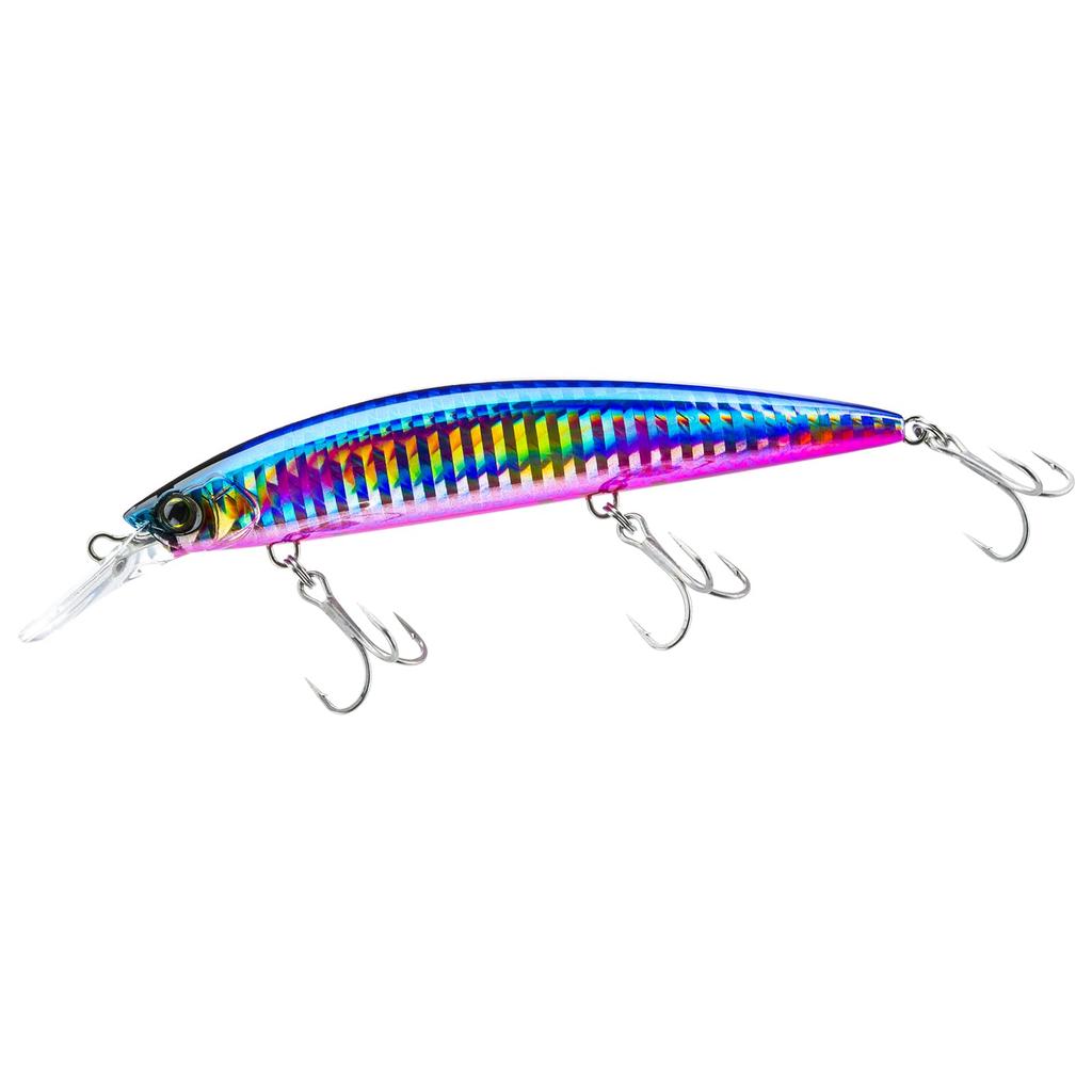 DUEL HARDCORE Heavy Sinking Minnow Hardcore Heavy Minnow Pink for Seabass and Bluefin Lure, (S) 110mm, Weight 37g, F1190-HBPC-Blue Candy, Tuna.