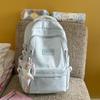 Школьная сумка Schoolbagins Простая школьная сумка большой емкости Старшеклассник Ученик средней школы Студент колледжа Универсальный однотонный рюкзак Женский
