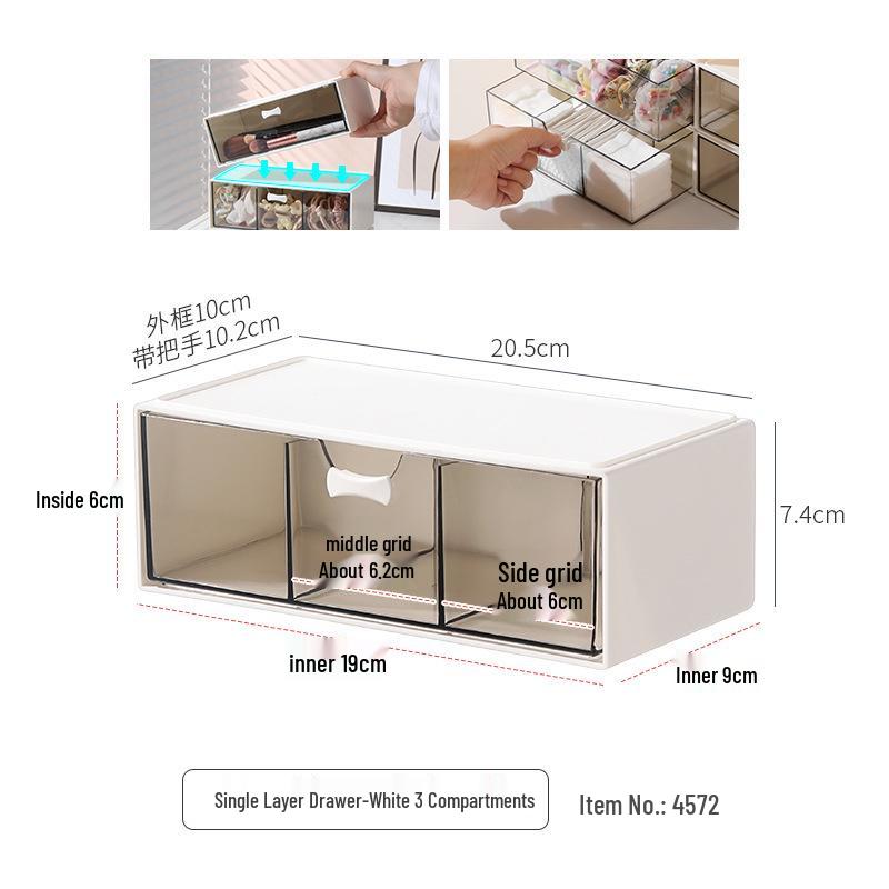 Узкий зеркальный шкафчик для ванной со встроенной полкой - Органайзер для косметики и губной помады