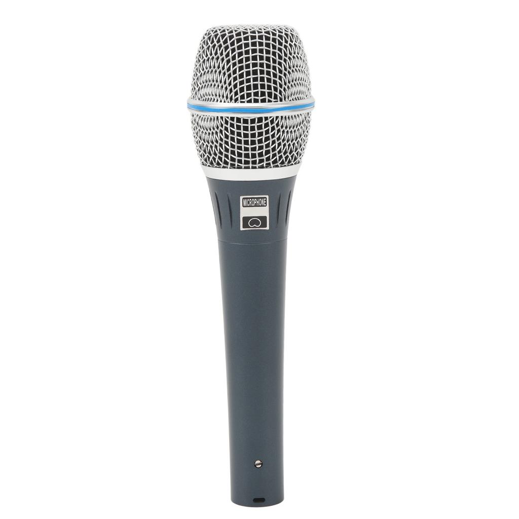 Wired Microphone Professional Moving Coil Anti Interference Cardioid Pickup Handheld Vocal Mic for Stage Performance
