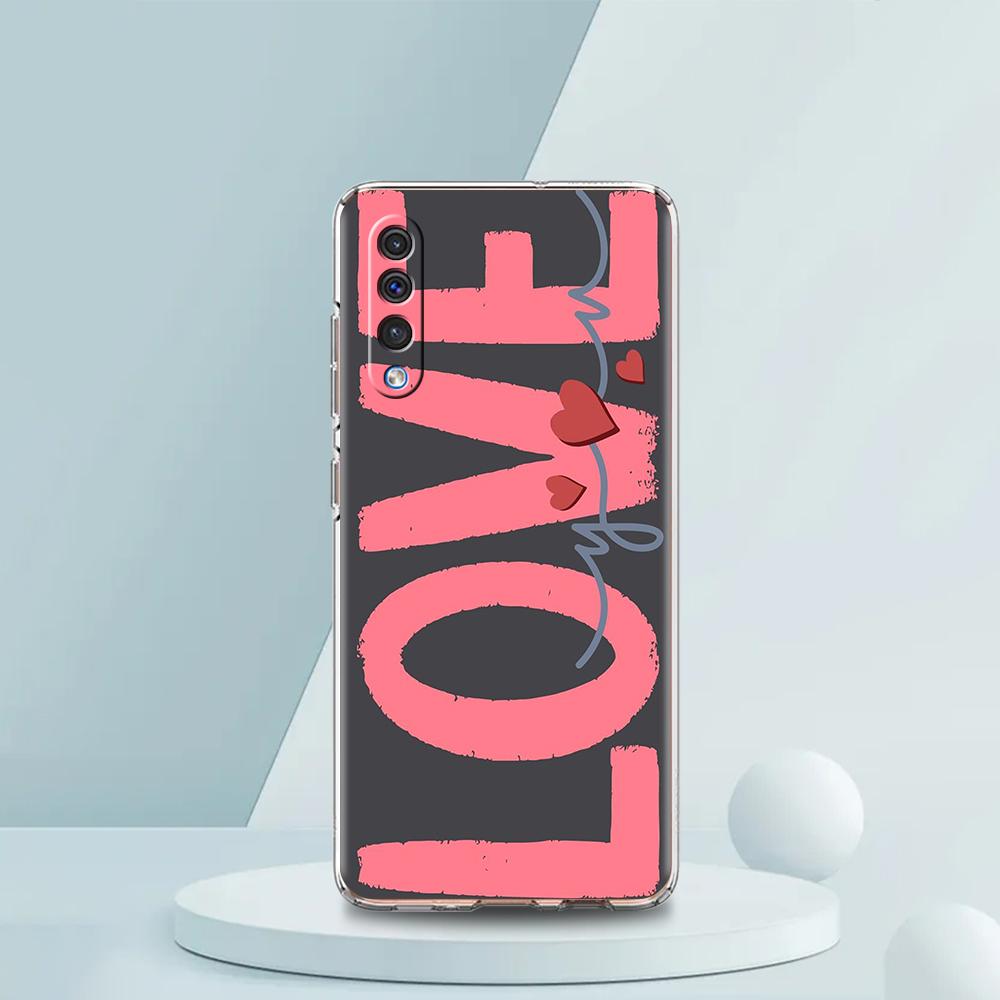Красочный чехол с сердцем для Samsung A16 A14 A12 A22 A32 5G A34 A42 A52 A54 A50 A70 A72 A30 A40 A20E A10S A02S A04S A06