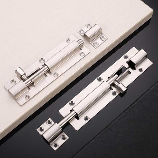 Дверной болт, 2 шт., удобная ручка, простая в установке, квадратный антикоррозийный болт из нержавеющей стали, дверной, оконный болт, замок, товары для дома