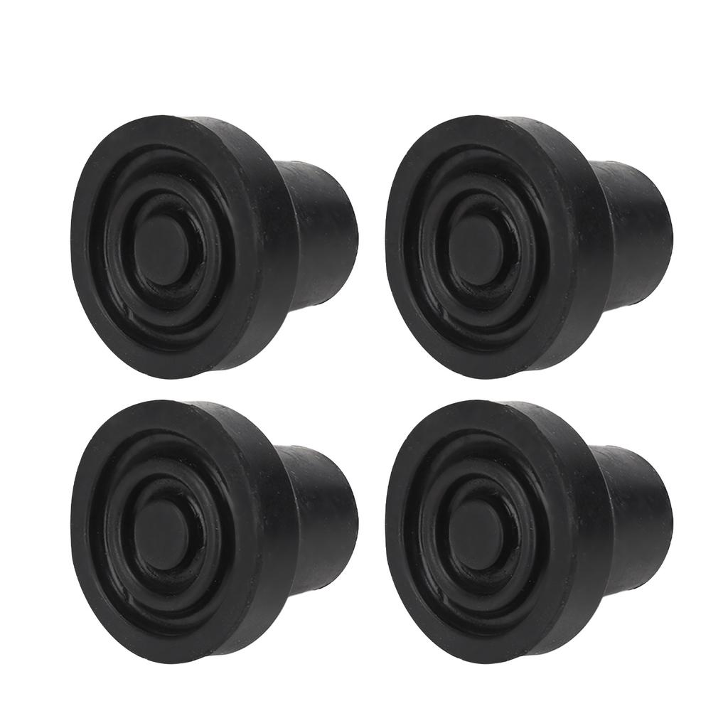 10Pcs Cane Tips Rubber Skid Resistance Wearproof Walking Crutch Tips for Standard and Folding Walkin