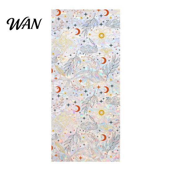 Decorative Window Film Rainbow Privacy Film, Stained Glass Pattern Sticker, Static Sunlight Reflecting Sticker Cling, Sun Blocking Reusable Decals for