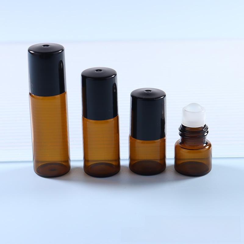 В наличии роллерные флаконы объемом 1 мл, 2 мл, 3 мл и дорожные флаконы для эфирных масел из коричневого стекла объемом 5 мл.
