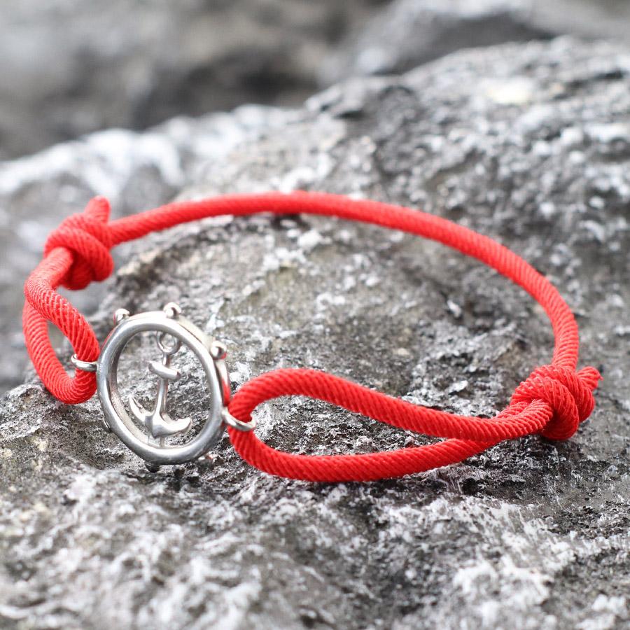 Браслет из нержавеющей стали с якорем, мужской, плетеный, миланский, ручной, женский, нейлоновый, морской, браслет, штурвал, повседневные украшения на запястье