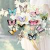 3D Butterfly Wall Stickers DIY Gift 3D Butterfly Wall Decor Wall Decals for Garden Flower Arrangements Wall Living Room Wedding