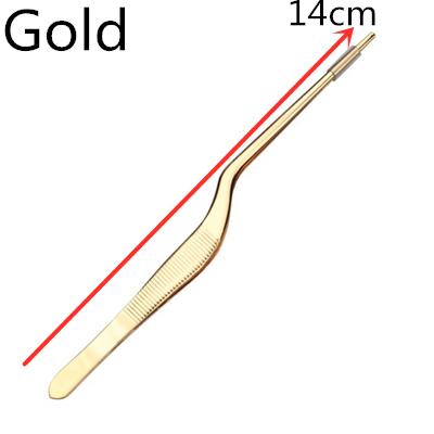 14/16/20/23/26/30cm Kitchen Cooking Medical Tweezers Stainless Steel Kitchen Seafood & bar Tweezer Food Tongs Tool Bar Accessory