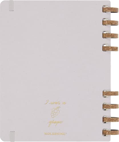 Еженедельник Moleskine без дат на спирали, твердая обложка, размер XL (ширина 20,4 см x высота 25,2 см), Давленый виноград, DHUNDSPD2312MWH4