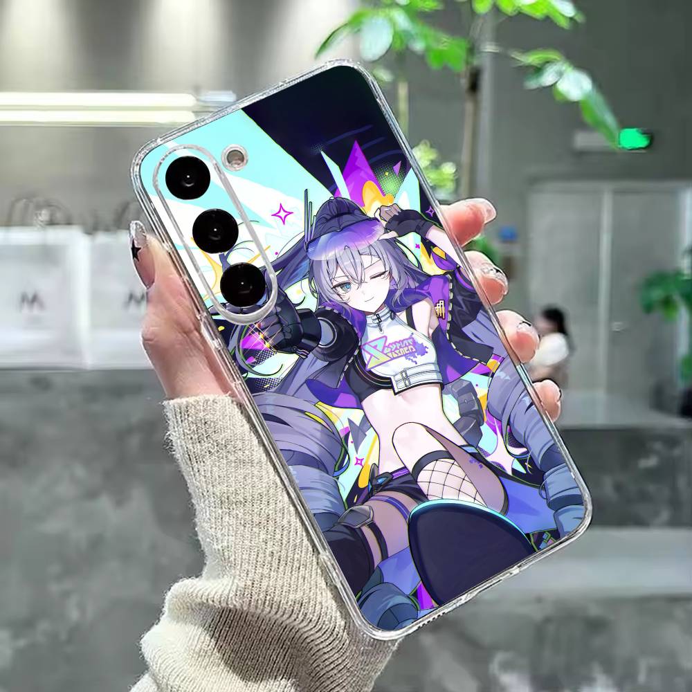 Чехол для телефона H-Honkai Silver Game Wolf для Samsung Galaxy A91,80,73,72 ,71,53,52,32 ,31,22,21s,20, Прозрачный чехол