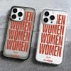 WOMEN Pattern Transparent Phone Case,suitable for iPhone 17 17Pro 17AIR 16E Pro 16Pro Max 16Plus To 11 12 13 14 15 16 Series