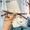 2024 Очки без диоптрий с защитой от синего света, с дужками под дерево и рецептом для миопии, легкая оправа