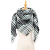 Spring Autumn Winter Shawl Ladies Plaid Triangle Scarf