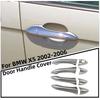 Door Handle Cover For BMW X5 2002 2003 2004 2005 2006 Chrome Silver Car Modification Accessories Trim Paste Style