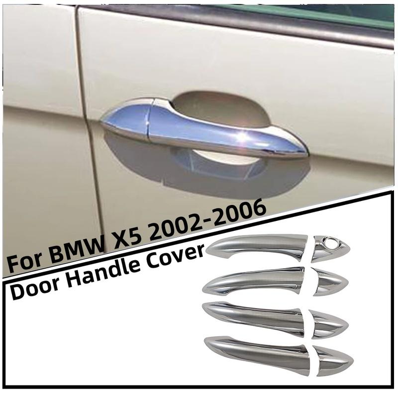 Для BMW X5 2002 2003 2004 2005 2006 Хром Серебро Автомобильные Аксессуары для Модификации Накладки на Ручки Дверей Стиль Наклейка