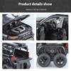 1/32 Scale Dodge Tyrannosaurus Rex RAM 1500 TRX 6*6 Warlord Alloy Miniature Car Diecast Metal Scale Car Model Sound and Light Kid Toy Car