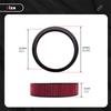 Washable High‑Flow Round Air Filter Element For 14"Air Filter Kit 2"/3"/4"/5" Height Reble Car Mod Intake Cleaner Replacement