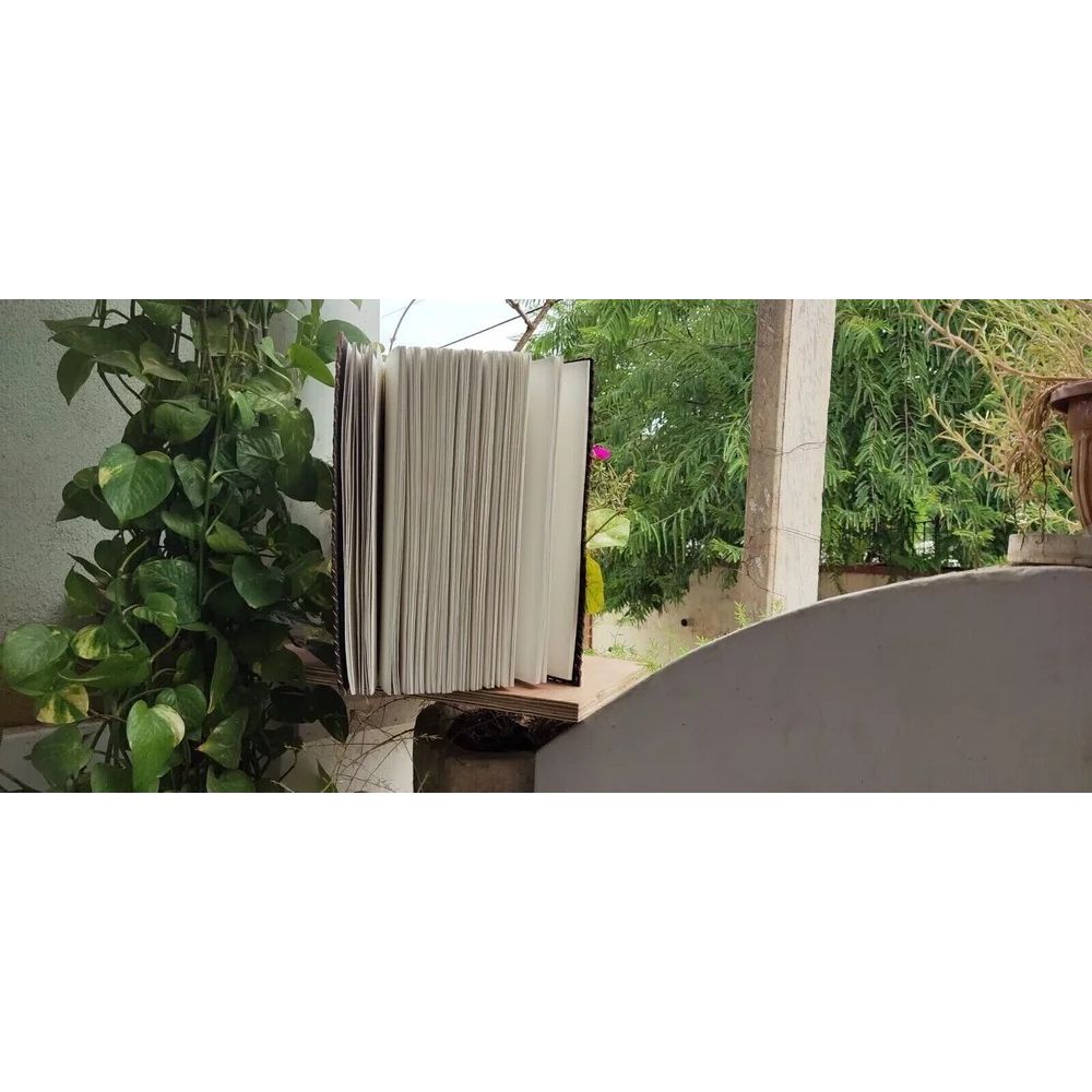 Блокнот ручной работы на 620 страниц, большой кожаный журнал с семью камнями и тиснением чакры.