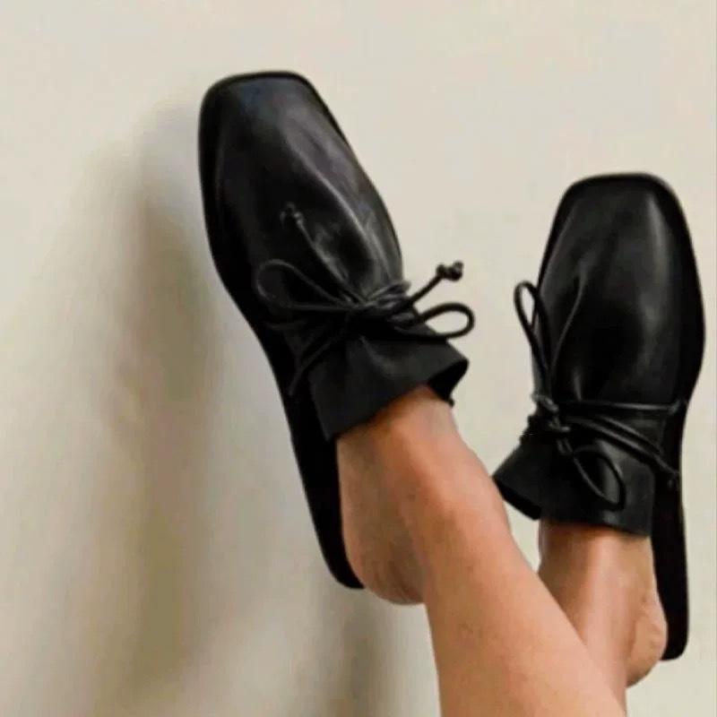 Модные женские шлепанцы с квадратным носком, однотонные, модные балетки, летние с ремешком на пятке, элегантные туфли на низком каблуке