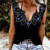 Женские майки, сексуальные летние топы без рукавов с v-образным вырезом, жилет с 3D принтом Flash Drill, крутые легкие топы