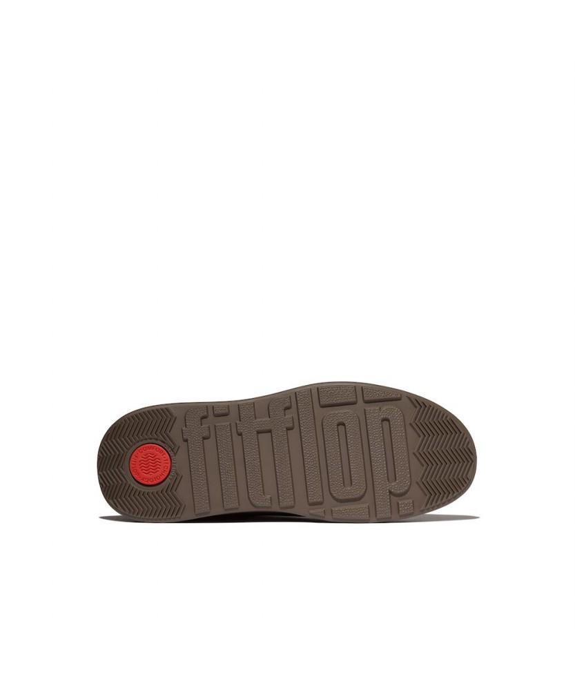 Fitflop [F-Mode] Women'S Squared Leather Platform Ankle Boots - Taupe (Ft59K2B023)