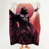 Movie K King K Kong Throw Flannel Throw Blanket Suitable for Sofa Living Room Bedroom