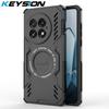KEYSION Hollow Heat Dissipation Case for OnePlus 13 5G Silicone+PC Magnetic Cooling Shockproof Phone Cover for One Plus 1+13 5G