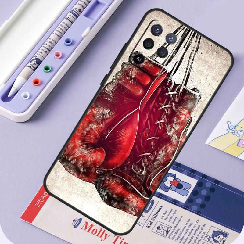 Boxing Gloves For Oppo A96 A76 A16 A94 A74 A54 A15 A18 A38 A58 A78 A98 A40 A60 A80 A57 A17 A77 A5 Pro Case