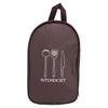Camping Cookware Storage Bag Portable Camping Cooking Utensils Set Bag Organizer for Outdoor Brown