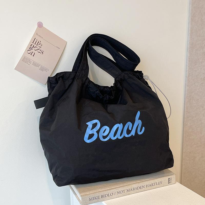 Новая холщовая сумка-тоут на шнурке, сумка-тоут для поездок на работу, сумка через плечо, большая вместительная сумка для покупок, сумка для ланч-бокса