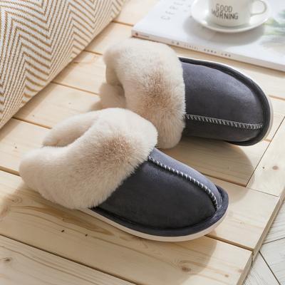 Мужские меховые тапочки Мягкие домашние напольные туфли Теплые комнатные шлепанцы Мужские тапочки для спальни Плюшевая обувь для пар Нескользящие напольные туфли