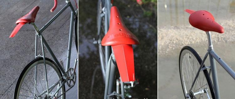 Mini Rear Bicycle Mudguard for Under Seat, Yellow