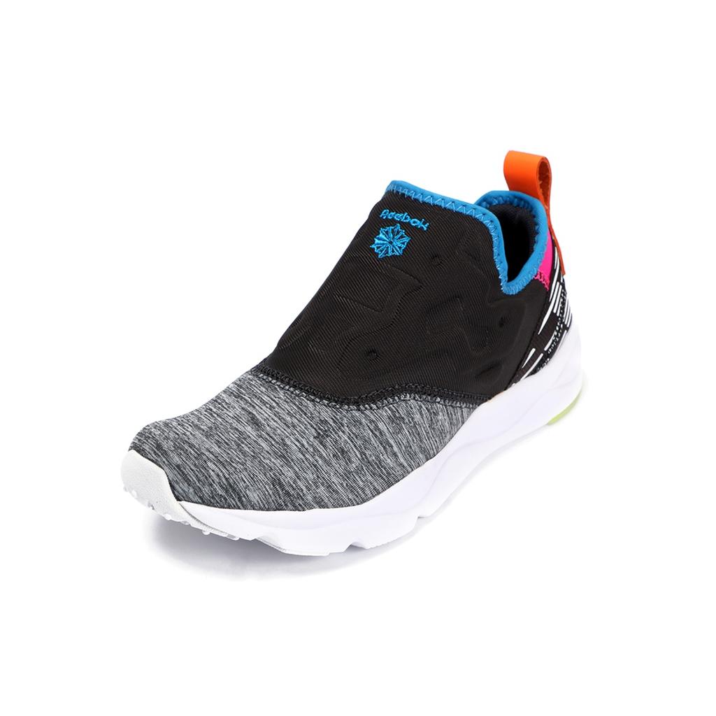 (WMNS) Reebok FuryLite Slip-On Lux 'Coal' Women's AQ9243