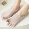 1 пара женских носков с низким носком, нескользящие, дышащие, впитывающие пот, хлопковые носки с мелким горлом, летние эластичные однотонные носки-невидимки