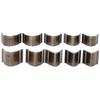 10Pcs Leather Belt End Cutter High Speed Steel Square V Shape Hand Made Craft Tool(V Shape End )
