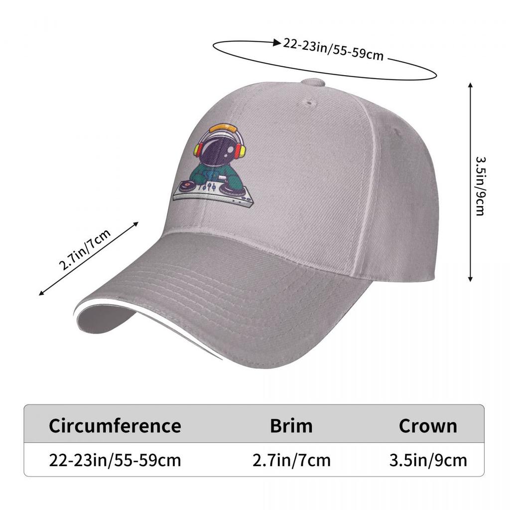 Astro DJ Baseball Cap Cute Snap Back Hat Hiking Hat Party Hats Unisex'S Hats Women'S