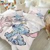 Stitch 3D Children'S Couple Bed  Bedding Set Cute Printed Cartoon Quilt Cover  Polyester Duvet Set Twin King Size