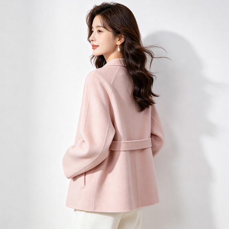 Mark Fairwhale Women's Wool-Blend Waist-Tie Wool Coat