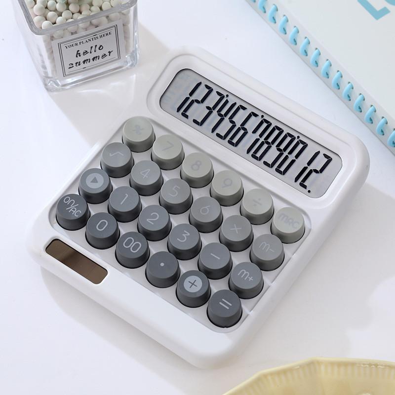 Высококачественный милый большой калькулятор с кнопками разных цветов, идеально подходящий для студентов и экзаменов