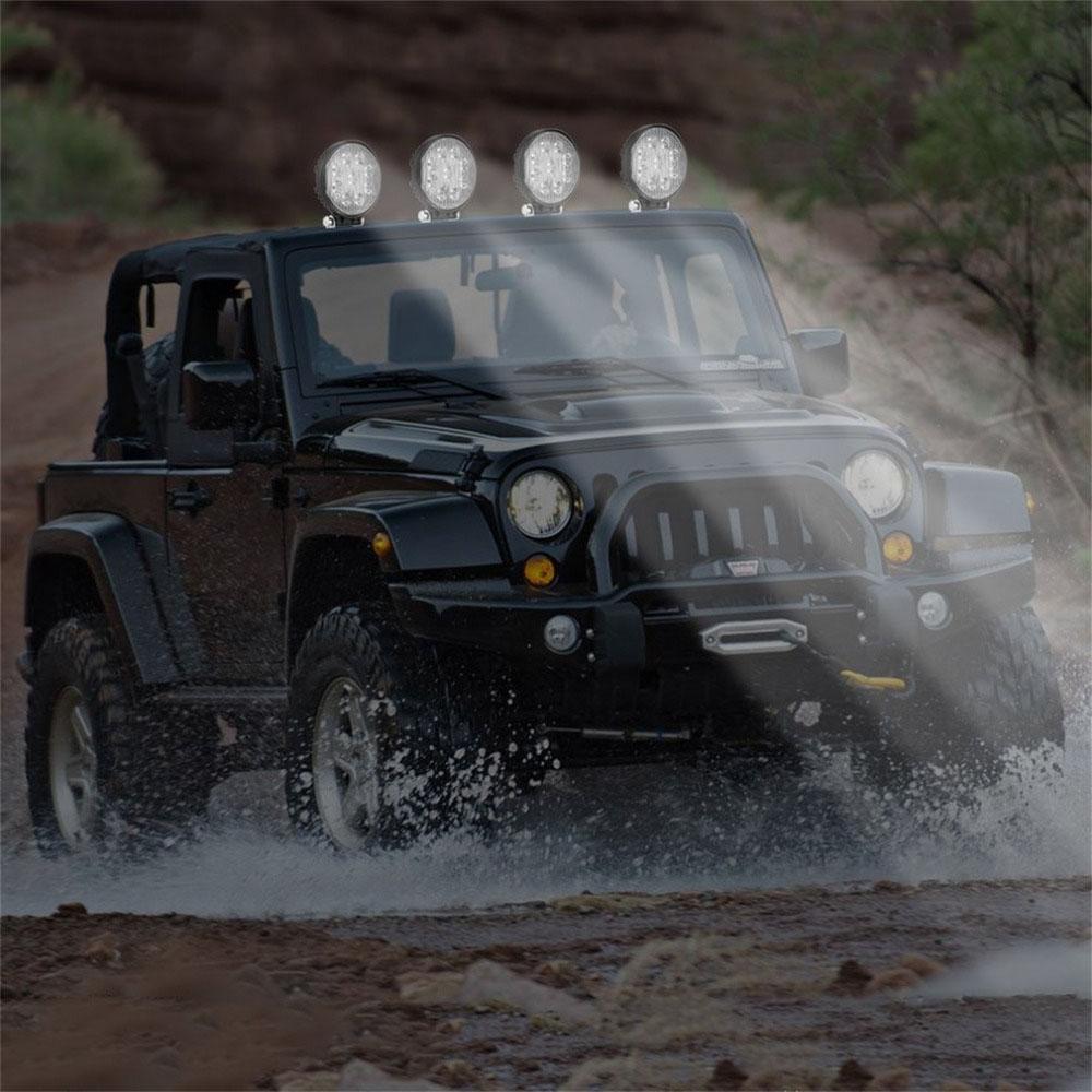 Car Led Light bar 27W 48w Led bar 16barra Square Spotlight Off Road LED Work Light 12V 24V for Car Truck 4X4 4WD SUV ATV