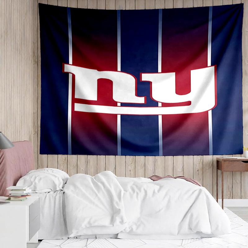 Гобелен с логотипом New York Giants для спальни, эстетичный гобелен для класса, настенное панно для гостиной, общежития, офиса, идеальный креативный подарок