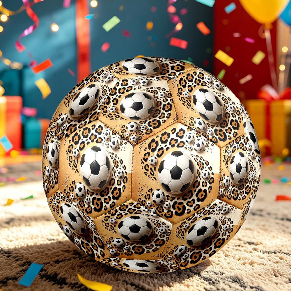 1pc Size 5 Soccer Ball Safari Soccer Ball, Professional Match/Training Ball, Suitable for Indoor and Outdoor Sports Games. y62781